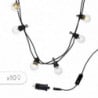 Guirlanda de Luz Guinguette Solar e Tomada LED - Party Clear Hybrid - Lumisky