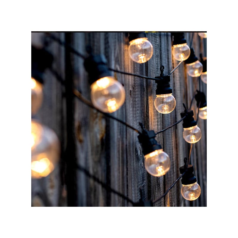 Guirlanda de Luz Guinguette Solar e Tomada LED - Party Clear Hybrid - Lumisky