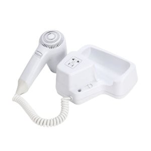 Secador de Cabelo de Parede 1100 W Branco — Hotel & Spa