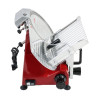 Professional Gravity Feed Red 220 mm Ham Slicer - Dynasteel