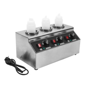 Chauffe Chocolat Triple Dynasteel: Bain-marie électrique professionnel pour sauce chocolat