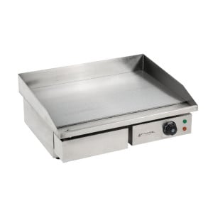 Professional Dynasteel Electric Plancha - Smooth 55 cm: Stainless steel plate, even and fast cooking