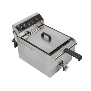 Professional Deep Fryer 13L with Stainless Steel Drain - Dynasteel