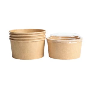 Tigela de Salada Kraft 1000 ml Ø 150 mm - Lote de 300