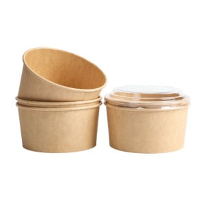 Tigela de Salada Kraft 1000 ml Ø 150 mm - Lote de 300