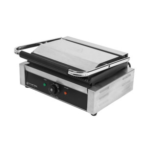 Grill Panini Grande Surface de Chauffe Rainurée - Dynasteel: performances exceptionnelles et utilisation pratique pour professio