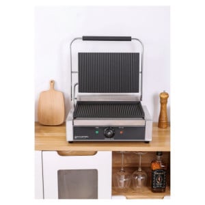 Grill Panini Pro 2200 W Estriado 340x220 mm Inox