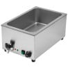 Bain-Marie Pro GN 1/1 20 L 1200 W Inox com Drenagem