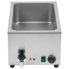 Bain-Marie Pro GN 1/1 20 L 1200 W Inox com Drenagem