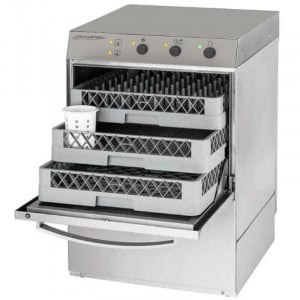 Lave-vaisselle Professionnel Dynasteel Reconditionné avec Doseur et Pompe - 50x50 cm