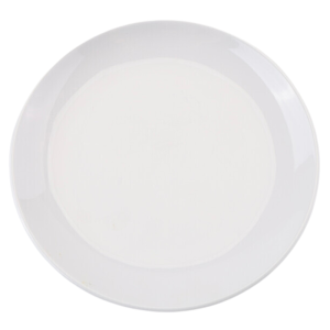 Prato Redondo Melamina Ø 17,7 cm Branco - Lote de 10