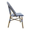 Parisian Style Blue Rattan Chair - Set of 2 - Bolero