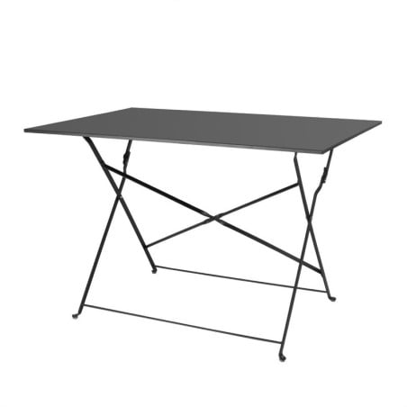 Mesa de Terraço Dobrável Preta - 1100 x 700 mm - Bolero