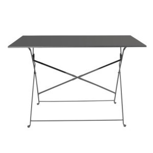 Mesa de Terraço Dobrável Preta - 1100 x 700 mm - Bolero