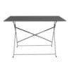 Black Folding Terrace Table - 1100 x 700 mm - Bolero