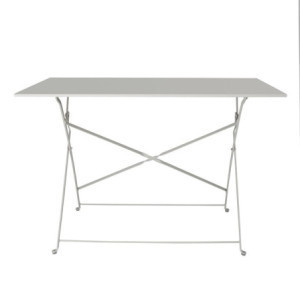 Table de Terrasse Pliable Grise - 1100 x 700 mm - Bolero