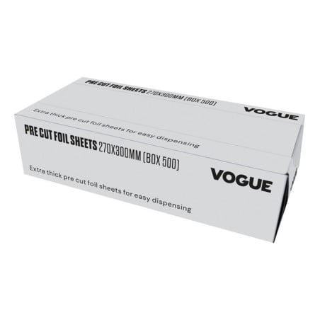 Aluminum Foil - 270 x 200 mm - Pack of 500 - Vogue