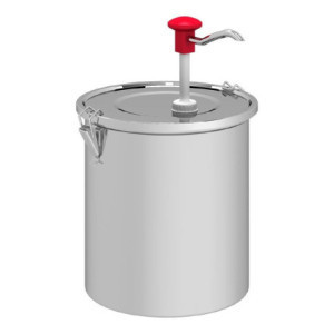 Stainless Steel Push Sauce Dispenser - 5 L - Gastro M