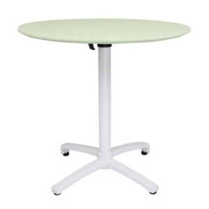 Folding Round Table in PP - 800 mm - Mint Green - Bolero