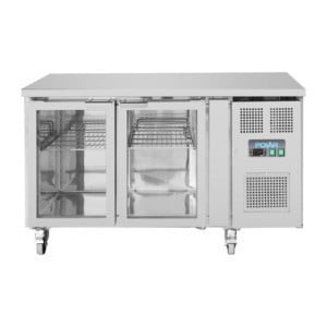 Mesa Refrigerada Positiva com 2 Portas de Vidro - 205 L - Polar