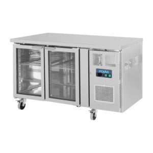 Mesa Refrigerada Positiva com 2 Portas de Vidro - 205 L - Polar