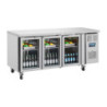 Mesa refrigerada positiva com 3 portas de vidro - 358 L - Polar