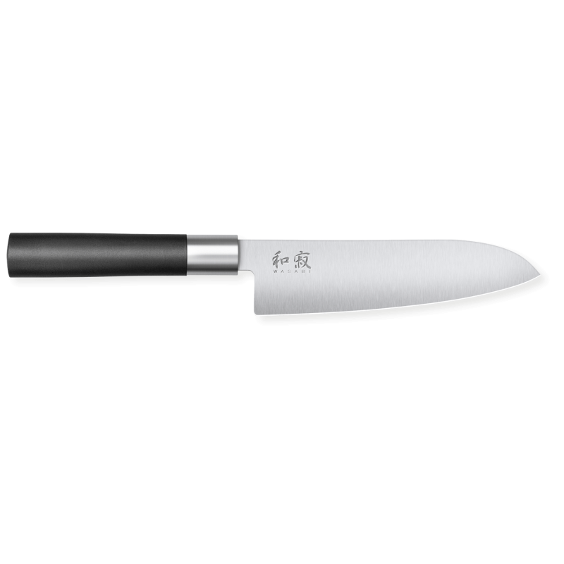 Facas Santoku Kai Wasabi Black 16,5 cm - Corte preciso e versátil