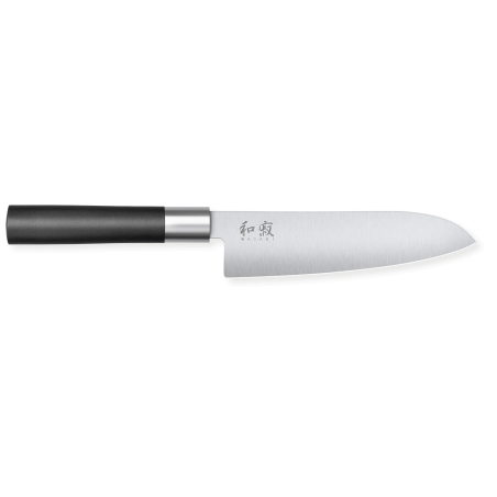 Facas Santoku Kai Wasabi Black 16,5 cm - Corte preciso e versátil