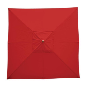 Guarda-sol Quadrado Vermelho - 2,5m - Bolero