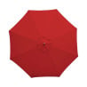 Red Round Parasol - 2.5 m - Bolero