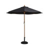 Parasol Noir Rond Ø 2,5 M - Bolero - Fourniresto