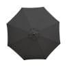 Black Round Parasol Ø 2.5 M - Bolero - Fourniresto