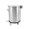 Lixeira Inox com Pedal - 50 L - Dynasteel
