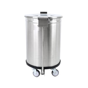 Stainless Steel Trash Can with Pedal - 50 L - Dynasteel