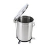Lixeira Inox com Pedal - 50 L - Dynasteel