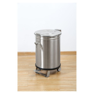 Lixeira Inox com Pedal - 50 L - Dynasteel