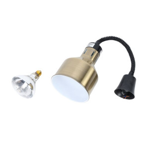 Golden Heat Lamp with Bulb - Dynasteel: Keep your food warm efficiently