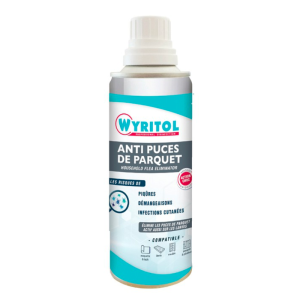 Aerossol Anti Pulgas para Pisos 200 ml - Wyritol: Elimina pulgas e larvas, seguro para as superfícies.