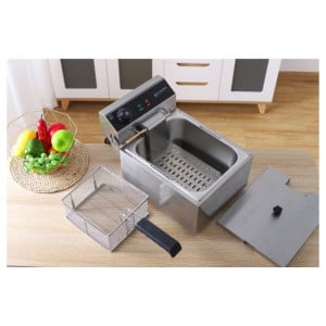 Fritadeira Profissional 10 L 3000 W Inox — Termostato