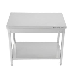 Mesa Inox 1600 x 600 mm com Prateleira Inferior — AISI 201