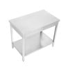 Mesa Inox 1600 x 600 mm com Prateleira Inferior — AISI 201