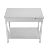 Mesa Inox 1200x700 mm com Prateleira Inferior — Pro CHR