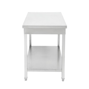 Mesa Inox 1200x700 mm com Prateleira Inferior — Pro CHR