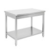 Mesa Inox 1200x700 mm com Prateleira Inferior — Pro CHR