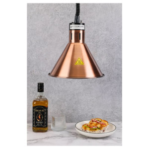 Dynasteel Copper Cone Heat Lamp - Optimal food maintenance