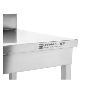 Mesa Inox 1000x600 mm Borda e Prateleira Inferior
