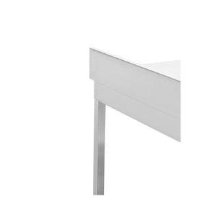 Stainless Steel Table 1000x600 mm Backsplash and Lower Shelf