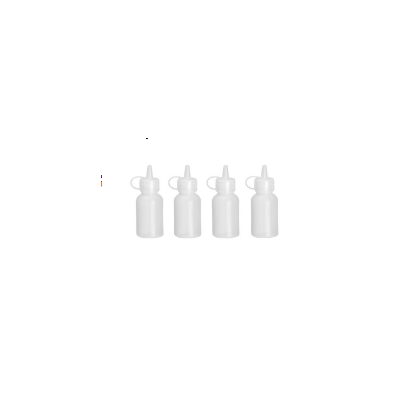 Mini Frasco Dispensador - 30 ml - Lote de 4 | Dose com precisão molhos e temperos | Marca HENDI Mini Frasco Dispensador - 30 ml - Lote de 4 | Dose com precisão molhos e temperos | Marca HENDI