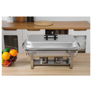 Chafing Dish 9 L - GN 1/1 Eco Dynasteel: mantenha seus pratos quentes