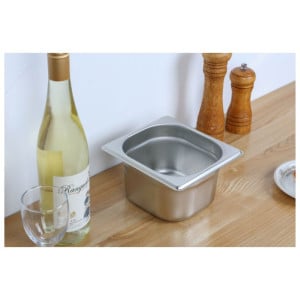 Bac Gastro GN 1/6 Inox - Profundidade 100 mm - 1,6 L - Dynasteel